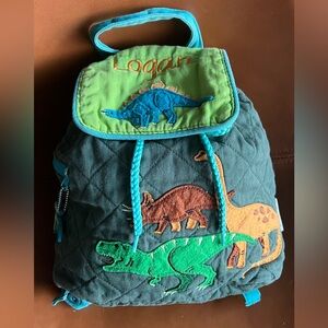 Stephen Joseph Green Dino Quilted Backpack Preschool Kids « Logan »